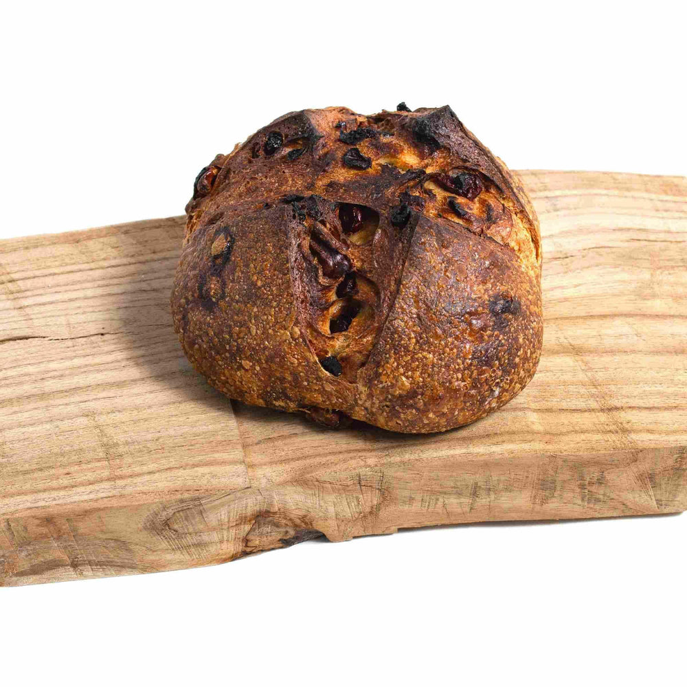 Classic artisan sourdough Cranberry and Walnut bread   - Beyond Bread artisan bakery in  Vancouver, certified organic